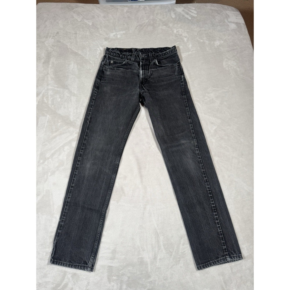 Vintage Levis 505 Orange Tab Jeans Size 31x32 (Fit 29x30) Black MADE IN USA